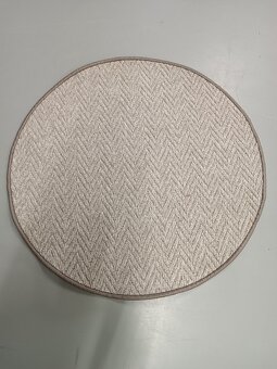 Kruhový koberec béžový 80 cm (N.O.V.Ý) - 6