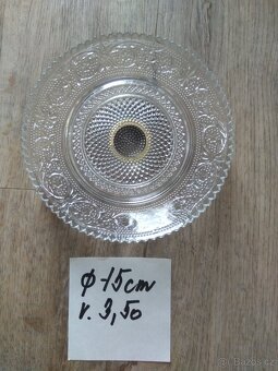 Sklo/ pohár, mistička, svícny / vše za 60,- - 6