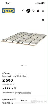 Postel Songesand 160x200 s roštem - 6