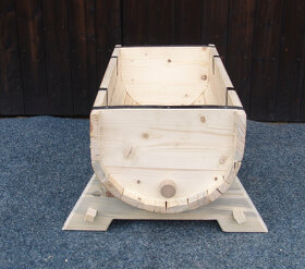 Dřevěný truhlík - soudek - 6