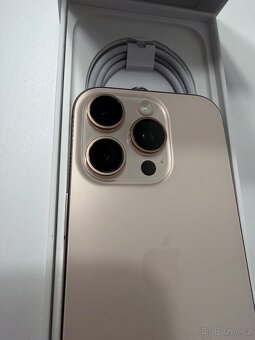 Prodám iPhone 16 Pro-Desert Titanium TOP STAV - 6