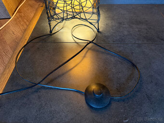 Designová stojací lampa DECO ratanová - 6