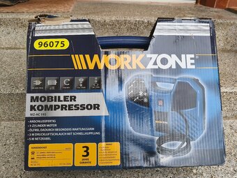 Prodám NEPOUŽITÝ kufříkový kompresor Workzone -8 bar. - 6
