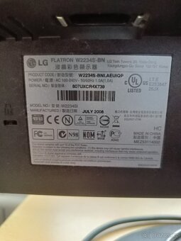 22" širokoúhlý monitor LG Flatron W2234S - 6