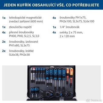 Scheppach TB 200 hliníkový kufr s nářadím 141 dílů - 6