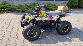 Dětská elektro čtyřkolka ATV Torino 1000W 48V Graffiti žlutá - 6