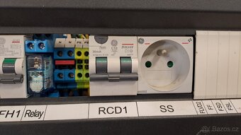 Rack lišta nastrojená, proudový chránič, přepěťová ochr - 6