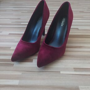 SPOLEČENSKÉ LODIČKY | TMAVĚ VÍNOVÉ - 6