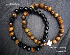 Pánské minerální náramky - náramek z minerálů lávy aj - 6