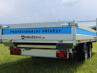 Sklopný přívěs, 360x180x35 cm, 3500 kg, elektrické sklápění - 6
