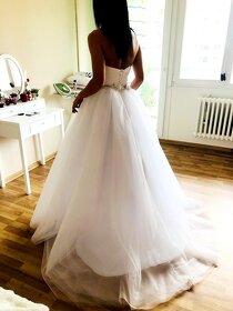 Nové princeznovské svatební šaty velikosti S-XL - 6
