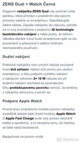 Nová bezdrátová nabíječka Zens Dual + Watch - 6