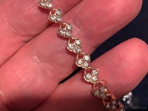 osazené zirkony + náramek - 6
