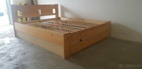 PRODÀM POSTEL-160/200-MASIVNÌ BOROVICE-ULOŽNÍM PROSTOREM - 6