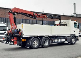 Scania G 410 - 6x2 – Valník + HR-HMF 2620-K3 – EURO 6 - 6