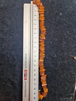 jantarové korále, délka: cca 44cm, váha: 30,00g - 6