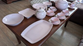 Prodám sadu - růžový porcelán - 6
