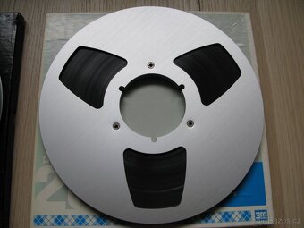 Magnetofonové alu cívky Ampex a Scotch 26,5 cm - 6