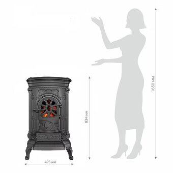 Litinová krbová kamna KAWMET Astrid - 6