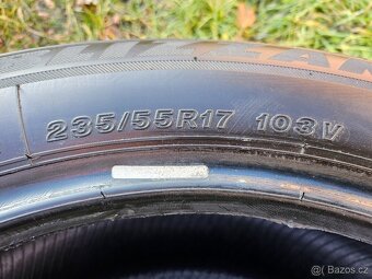 4x Zimní pneu Bridgestone + Kleber - 235/55 R17 XL - 85% - 6