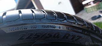 Alu kola 225/50 r17 5x112 letní pneu vw skoda - 6