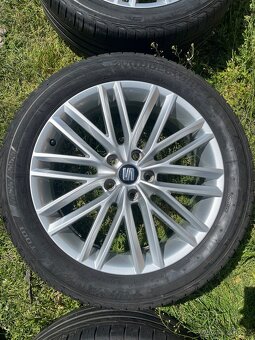 Prodám alu Seat 5x112 r18 letní pneu - 6