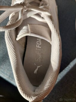 Bílé kožené dámské boty zn.PUMA, vel.38 - 6
