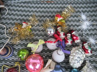 vánoční ozdoby a řetězy na vánoční stromeček RETRO - 6