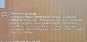 Elektrický gril Alaska, málo používaný - 6