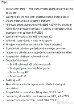 Aku hoblík peformance - 6