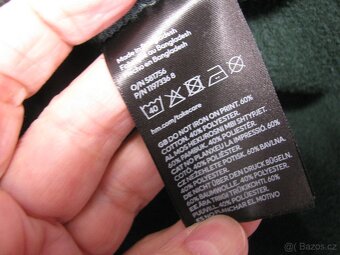 Dívčí tmavě zelená bavlněná mikina s nápisem H&M - 6