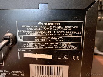 Receiver Pioneer 5.1 VSX-407 RDS funkční - 6