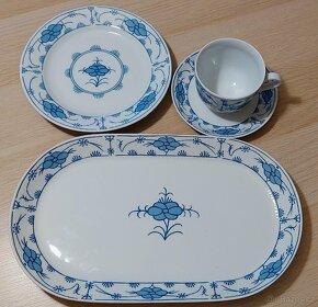 Modro bílá snídaňová - koláčová souprava Kahla - 6
