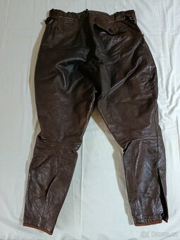 Retro kožené kalhoty na motorku. - 6
