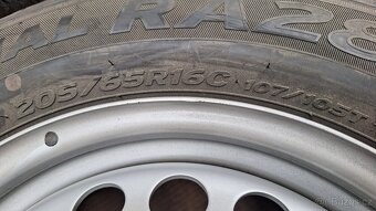 Sada disků VW 16" 5x120 letní pneu 205/65 R16C 3-7mm - 6