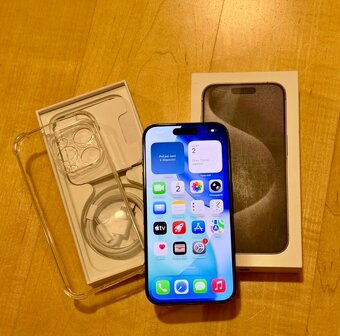 iPhone 15 Pro Black Titanium BATERIE 100% TOP - 6