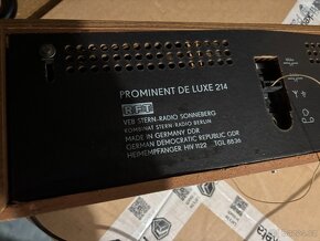 Prodám starší rádio Prominent DE LUXE 214 - 6