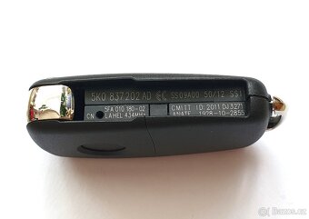 Klíč Volkswagen Škoda Seat 2 / 3 tlačítka. Cena za 1 kus = - 6