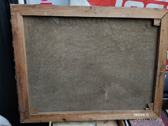Stará olejomalba 74 × 58 cm, - 6