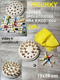 DŘEVĚNÉ HRAČKY - včeličky, duhové kuličky... - 6