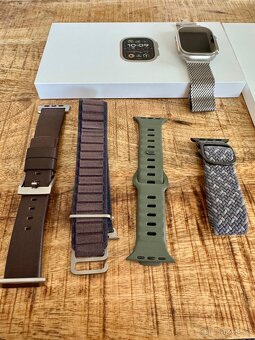 Apple Watch Ultra 2 49mm – Titanové pouzdro + Luxusní příslu - 6
