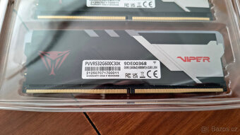 32GB DDR5 6000 CL30 - Patriot Viper Venom LED RGB - 6