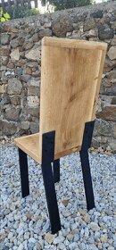 Masivní dubové židle k jídelnímu stolu - 6
