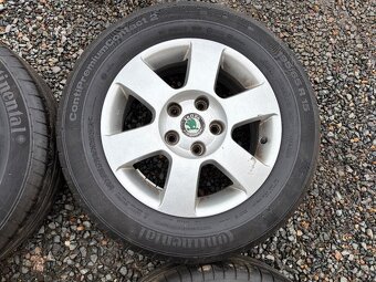Alu orig letní sada Škoda 5x112 6J ET47 195/65 R15 - 6