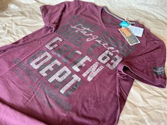 Camp David Pánské tričko Vintage Rebel Red Vínová L (nové) - 6