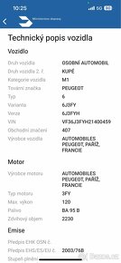 Díly Peugeot 407 kupé - 6