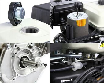 Spalovací motor 15HP 25mm elektrický start zánovní - 6