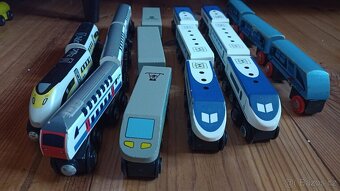 Dřevěné vláčky sada - 6