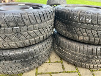 4x plechové disky 4x108 R15, zimní pneu 70% - 6