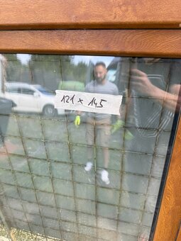 Plastové okna trojsklo, zlatý dub/bílá různé rozměry - 6